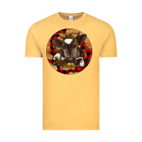 Vintage Mustard Christmas Baby Cow Vintage Tee - RanaPortraitStore