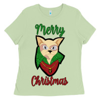 Matcha Merry Christmas Cat Ladies Tee - Bettercallsaul