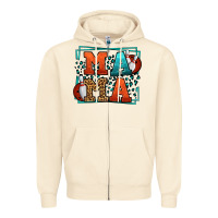 Sandshell Bowling mama leopard frame Mother's Day Zipper Hoodie - LillyAllenDesigns