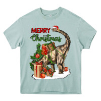 Arona merry christmas brachiosaurus Heavy Core Tee - LillyAllenDesigns