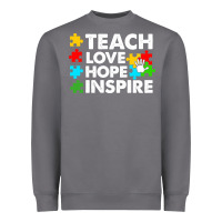 Storm Teach Love Hope Inspire Heavyweight Sweatshirt - CowhideDigitalArt