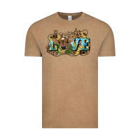 Vintage Coffee Love baby Cow Vintage Tee - HowdyJamesFarm