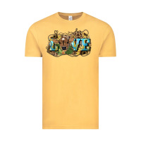 Vintage Mustard Love baby Cow Vintage Tee - HowdyJamesFarm