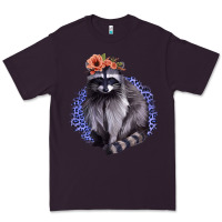 Plum Raccoon with Flowers Premium Tee - Bettercallsaul