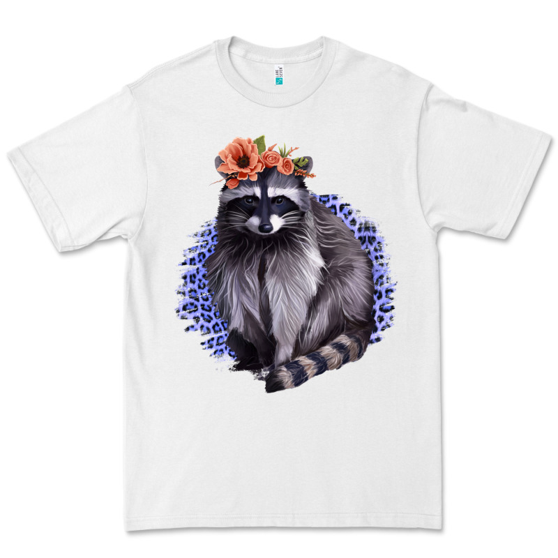 Raccoon With Flowers Premium Tee by Bettercallsaul | Teevron