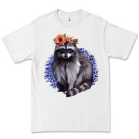 White Raccoon with Flowers Premium Tee - Bettercallsaul