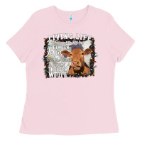 Bubblegum Pink Between Jesus Take The Wheel I Wish A Heifer Would Ladies Tee - Bettercallsaul
