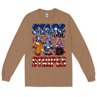 Toasted Coconut Stars and stripes gnomes 4th of july Long Sleeve Tee - CowGirlArtShop