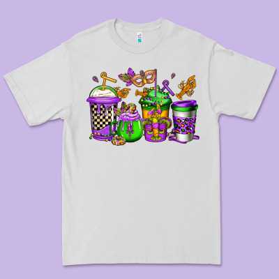 Mardi Gras Crawfish Coffee Premium Tee Designed By Jasminsmagicworld