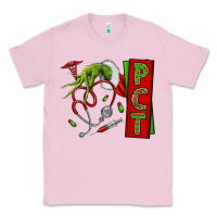 Bubblegum Pink Christmas Character Nurse Classic Tee - NancyCooperArtShop