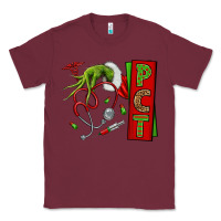 Burgundy Christmas Character Nurse Classic Tee - NancyCooperArtShop