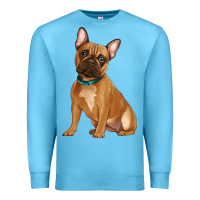 Ocean Blue french bulldog Premium Sweatshirt - Artiststas