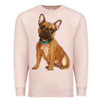 Pale Pink french bulldog Premium Sweatshirt - Artiststas