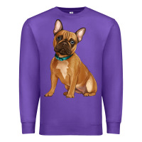 Purple french bulldog Premium Sweatshirt - Artiststas