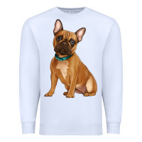 White french bulldog Premium Sweatshirt - Artiststas