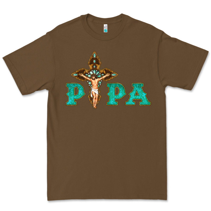 Papa Jesus With Cross Premium Tee by Bettercallsaul | Teevron