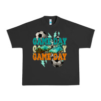 Pigment Black Game day lightning bolt soccer Urban Heavy Tee - HowdyJamesFarm
