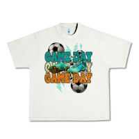 Pistachio Game day lightning bolt soccer Urban Heavy Tee - HowdyJamesFarm