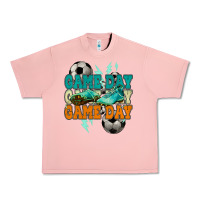 Salmon Game day lightning bolt soccer Urban Heavy Tee - HowdyJamesFarm