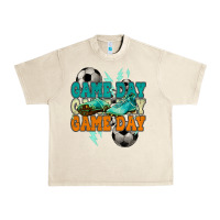 Sandshell Game day lightning bolt soccer Urban Heavy Tee - HowdyJamesFarm