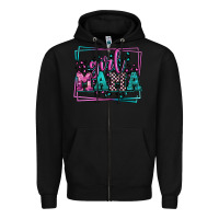 Black leopard camo girl mama Mother's Day Zipper Hoodie - LillyAllenDesigns