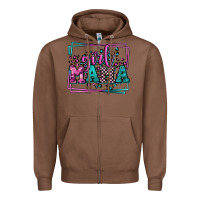 Chestnut leopard camo girl mama Mother's Day Zipper Hoodie - LillyAllenDesigns