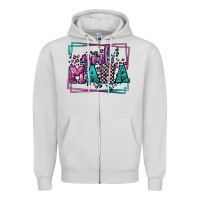 Dove Grey leopard camo girl mama Mother's Day Zipper Hoodie - LillyAllenDesigns