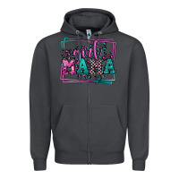 Smoke leopard camo girl mama Mother's Day Zipper Hoodie - LillyAllenDesigns