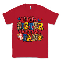 Red little sister biggest fan softball Classic Tee - Jasminsmagicworld