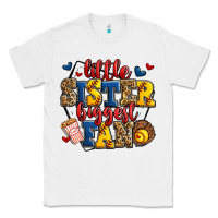 White little sister biggest fan softball Classic Tee - Jasminsmagicworld