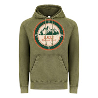 Vintage Olive Glacier National Park Vintage Hoodie - minhPixels