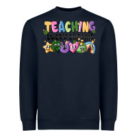 Navy Teaching Lucky Charms Heavyweight Sweatshirt - CowhideDigitalArt