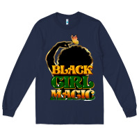Navy Black magic girl Long Sleeve Tee - HowdyJamesFarm