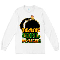 White Black magic girl Long Sleeve Tee - HowdyJamesFarm