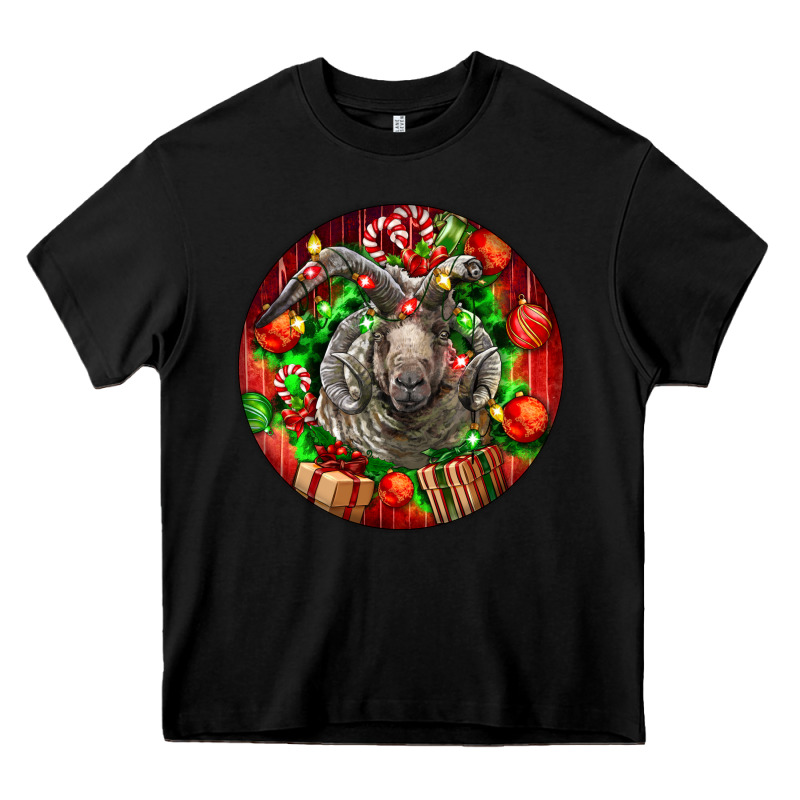 Christmas Navajo Churro Sheep Heavy Core Tee by LillyAllenDesigns | Teevron