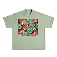 Oil Green succulents and cowhide Urban Heavy Tee - TumblerDesignByShophia