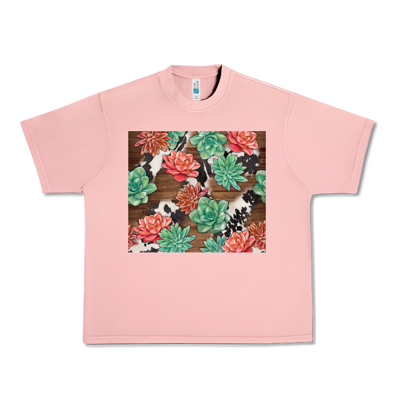 Succulents And Cowhide Urban Heavy Tee by TumblerDesignByShophia | Teevron