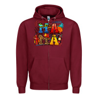Burgundy leopard frame firefighter mama Mother's Day Zipper Hoodie - LillyAllenDesigns