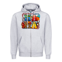 Heather Grey leopard frame firefighter mama Mother's Day Zipper Hoodie - LillyAllenDesigns