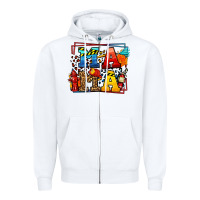 White leopard frame firefighter mama Mother's Day Zipper Hoodie - LillyAllenDesigns
