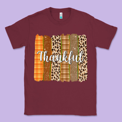 Thankful Brushstrokes Classic Tee Designed By Texasbilliewilder