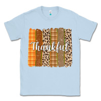 Dusty Blue Thankful Brushstrokes Classic Tee - texasbilliewilder