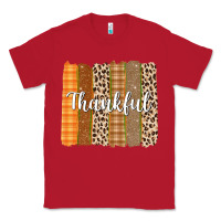 Red Thankful Brushstrokes Classic Tee - texasbilliewilder