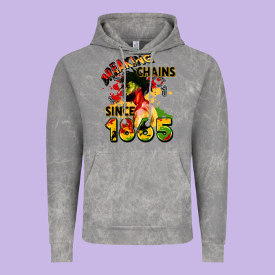 Breaking Chains Since 1865 Vintage Hoodie Designed By Cowgirlartshop