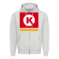 Dove Grey Circle K Retail Zipper Hoodie - minhPixels