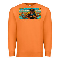 Carrot rottweiler with sunflowers license plate Premium Sweatshirt - Artiststas