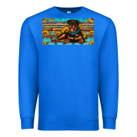 True Royal rottweiler with sunflowers license plate Premium Sweatshirt - Artiststas