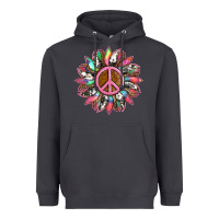 Smoke sunflower and tie dye with peace sign Heavyweight Hoodie - Artiststas