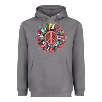 Storm sunflower and tie dye with peace sign Heavyweight Hoodie - Artiststas