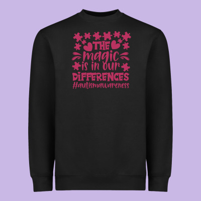 The Magic Is In Our Diference Heavyweight Sweatshirt Designed By Cowhidedigitalart